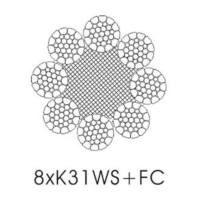 Compacted Wire Rope(Ungalvanized And Galvanized)
